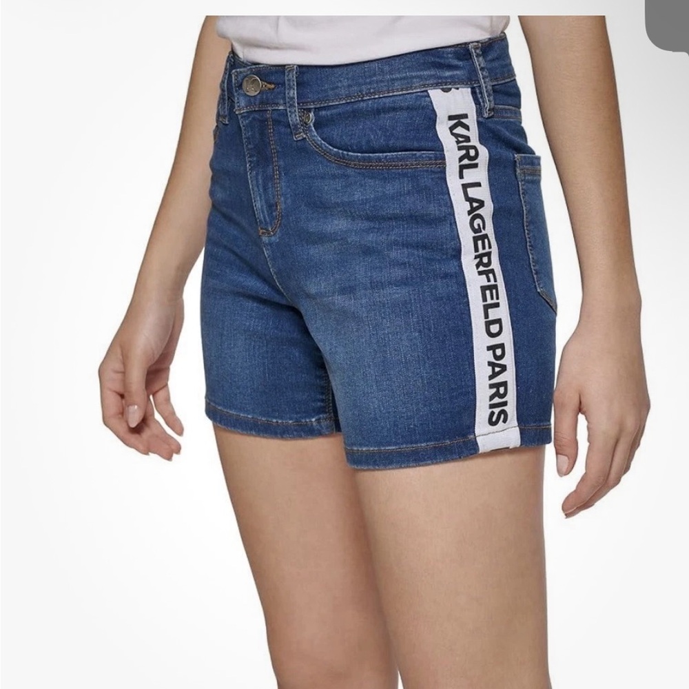 karl lagerfeld womens Denim Short Sz 6 $79.50